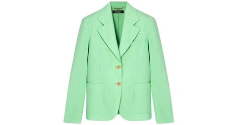 green blazer versace|versace blazer price.